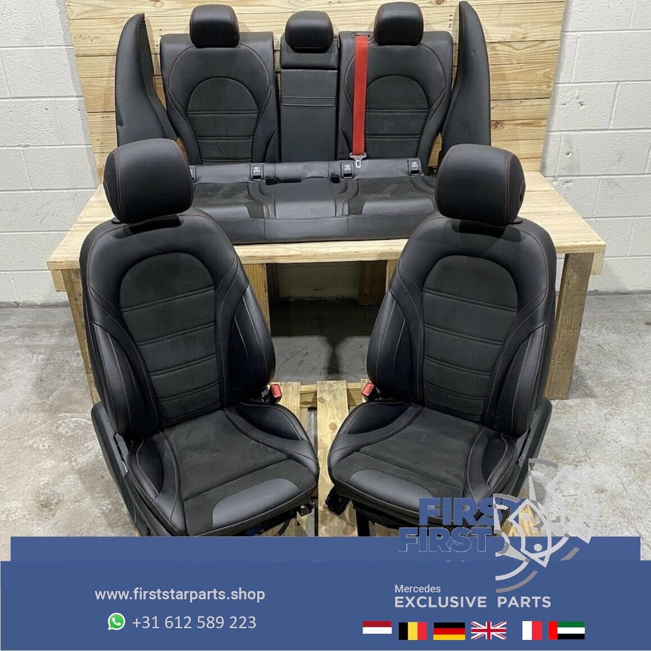 W205 C43 C63 s AMG Edition GT Stoelen Elektrisch MEMORY VOL, Utilisé, -, -, Enlèvement ou Envoi