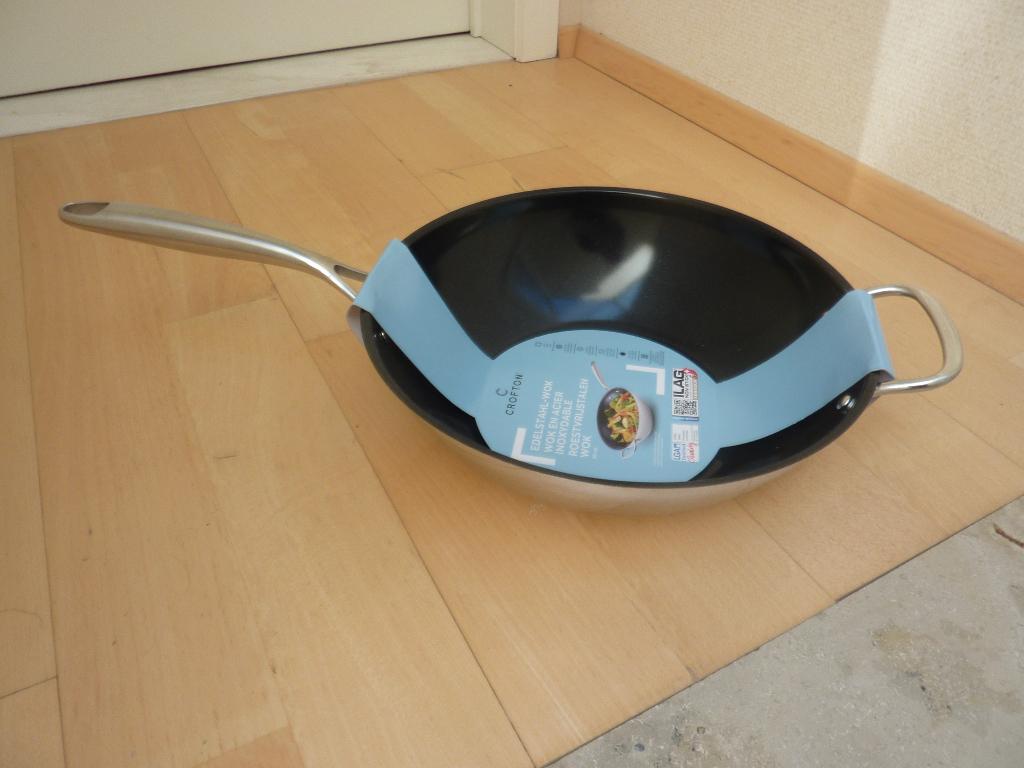 Nieuwe wok 30 cm, Ophalen, Nieuw, Inox, Wok