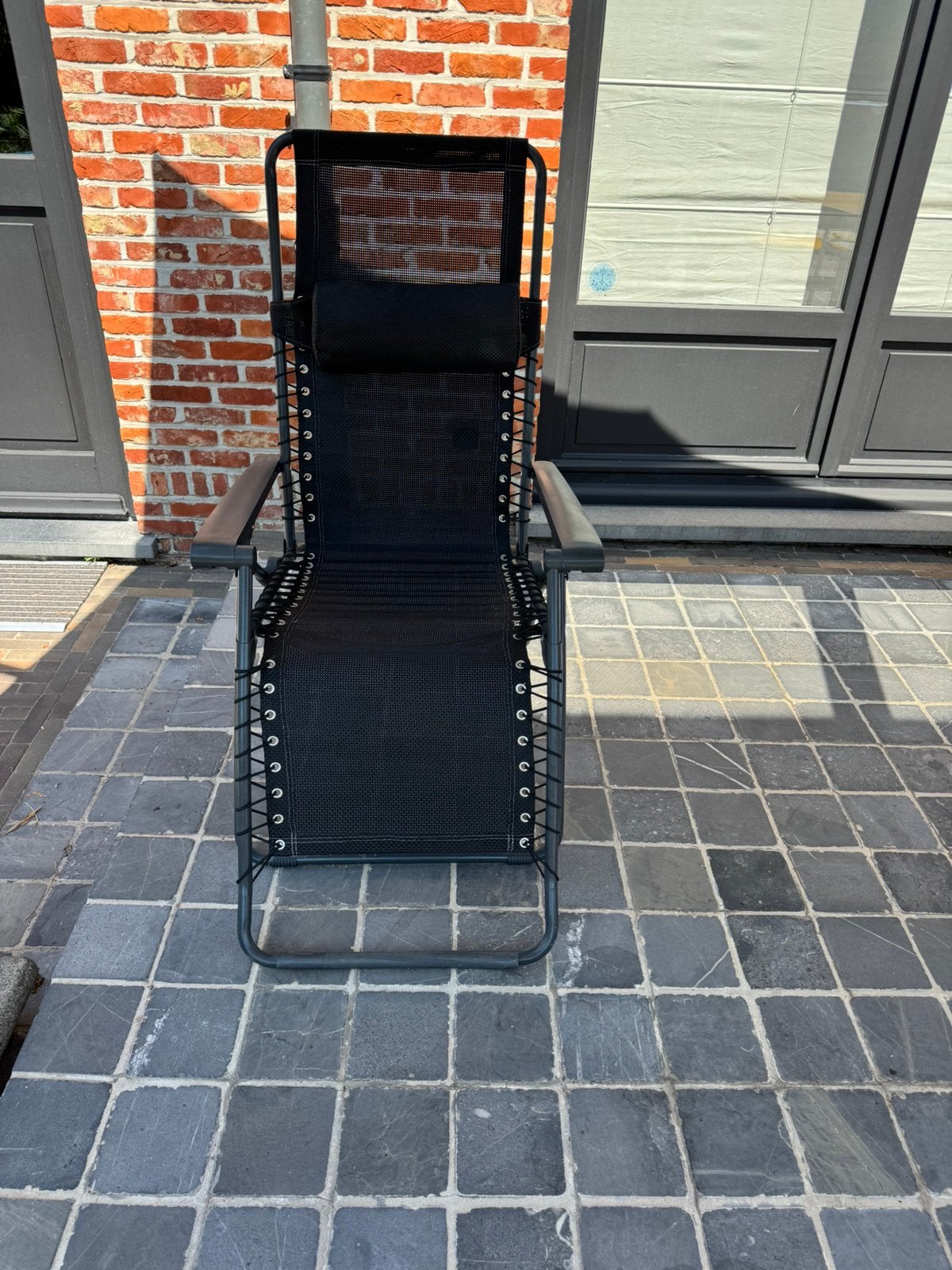 Ligbed, Tuin en Terras, Ligbedden, Ophalen, Gebruikt, Aluminium, Inklapbaar