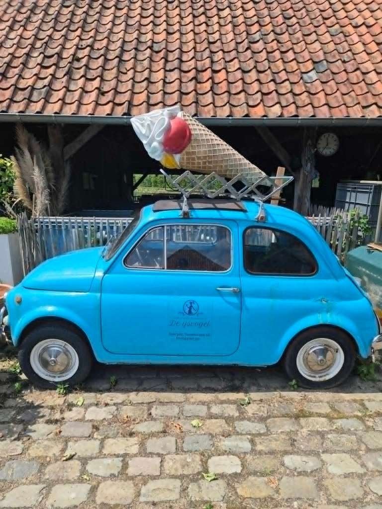 fiat 500L OLDTIMER, Voorwielaandrijving, Zwart, Blauw, Handgeschakeld