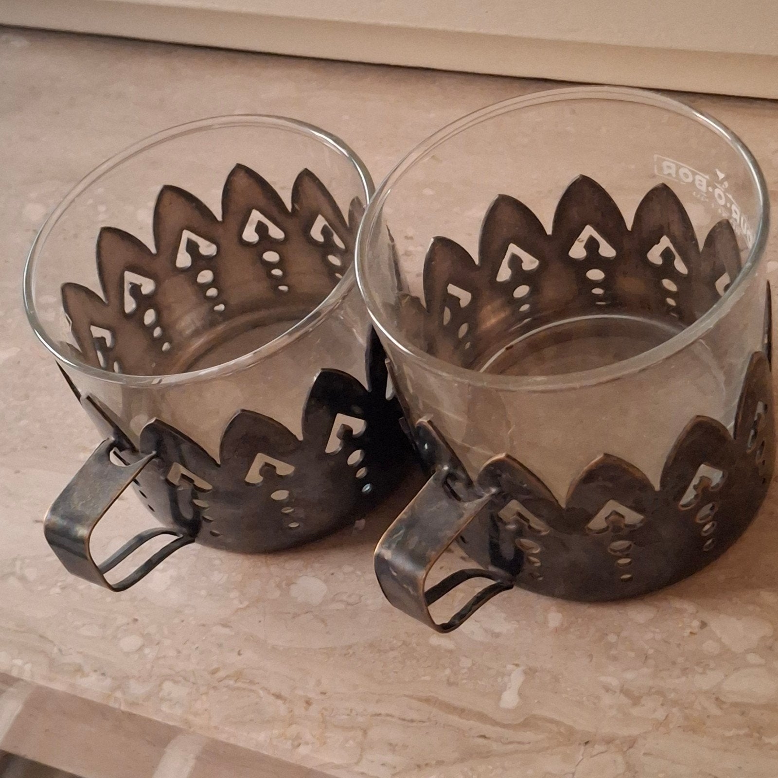 vintage verzilverde kopjes, Ophalen