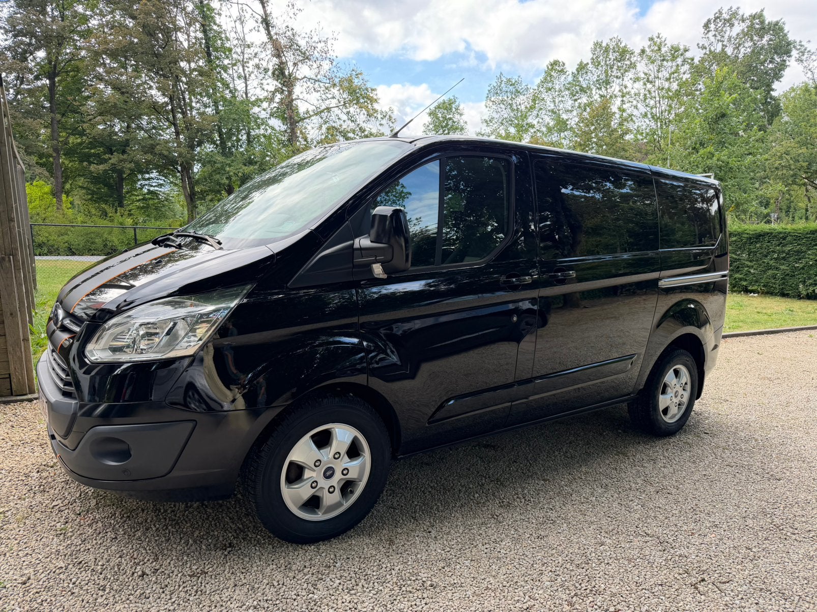 Ford transit custom, Auto's, Automaat, Zwart, Diesel, Particulier