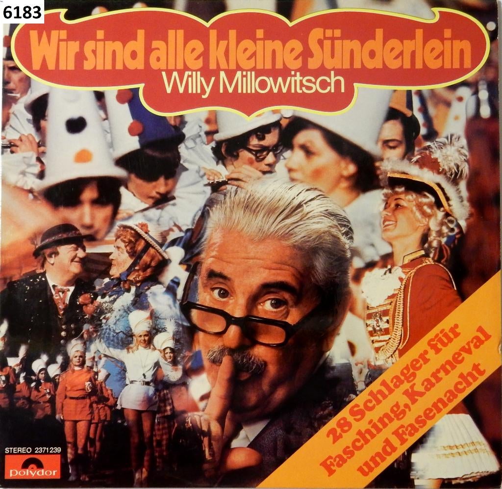 kn0541 : 4x LP van Willy Millowitsch, Cd's en Dvd's, Vinyl | Overige Vinyl, Ophalen of Verzenden, Zo goed als nieuw, 12 inch