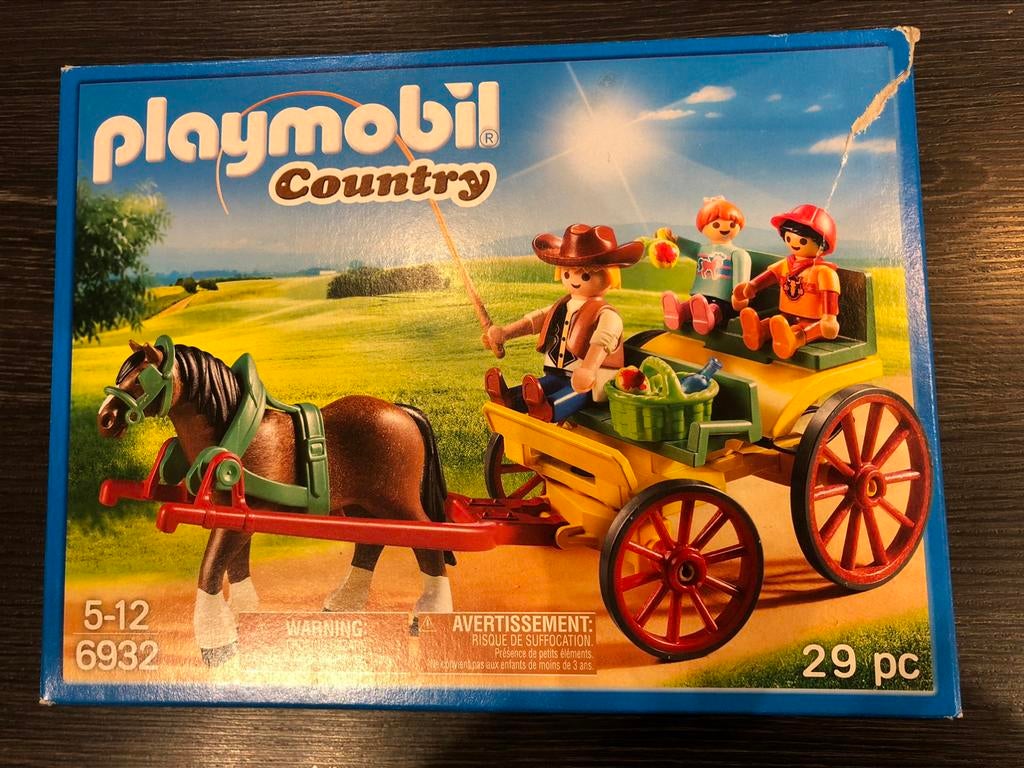 Playmobil Country paard en kar 6932, Ophalen of Verzenden, Complete set