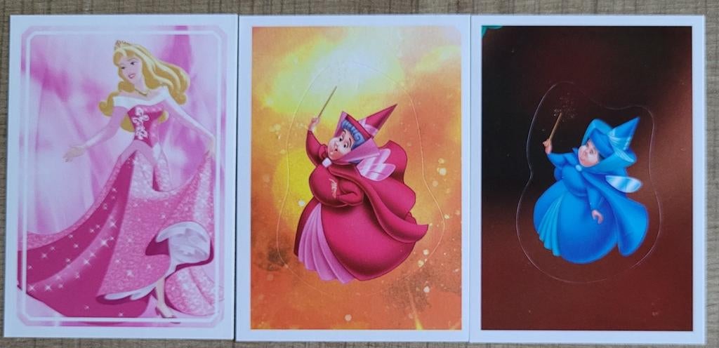 3 Panini stickers: Doornroosje, Enlèvement ou Envoi, Comme neuf, Bande dessinée ou Dessin animé