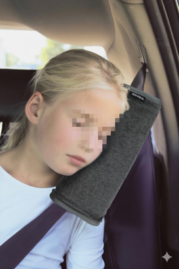 2 coussins de ceinture de sécurité Dooky gris foncé Z.G.A.N., Autos : Divers, Autos divers Autre, Enlèvement ou Envoi