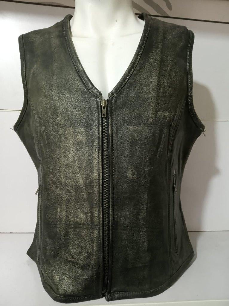 Nieuw leren motorvest DAMMES, Motoren, Kleding | Motorkleding, Verzenden, Nieuw met kaartje, Dames, Jas | leer