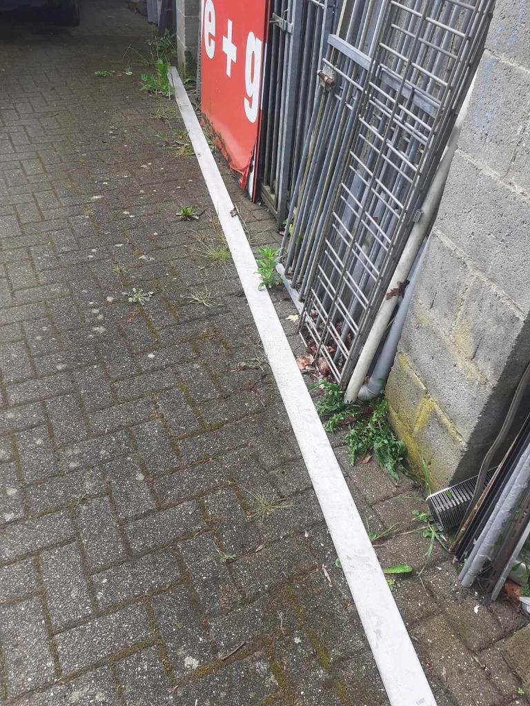 INOX ( RVS ) lat 100x5mm lengte 5,75m, Ophalen, Zo goed als nieuw