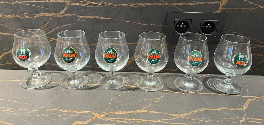 6 glazen Palm Speciale, Enlèvement, Comme neuf, Palm