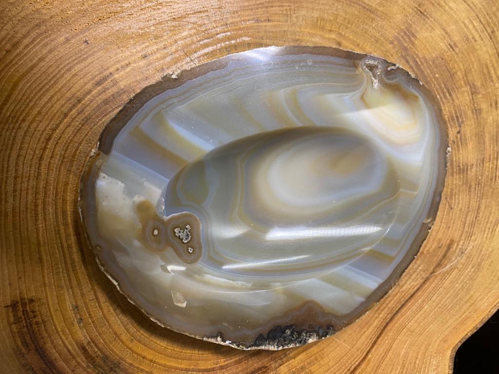 Asbak of schaaltje in agaat, Verzamelen, Mineralen en Fossielen, Ophalen of Verzenden