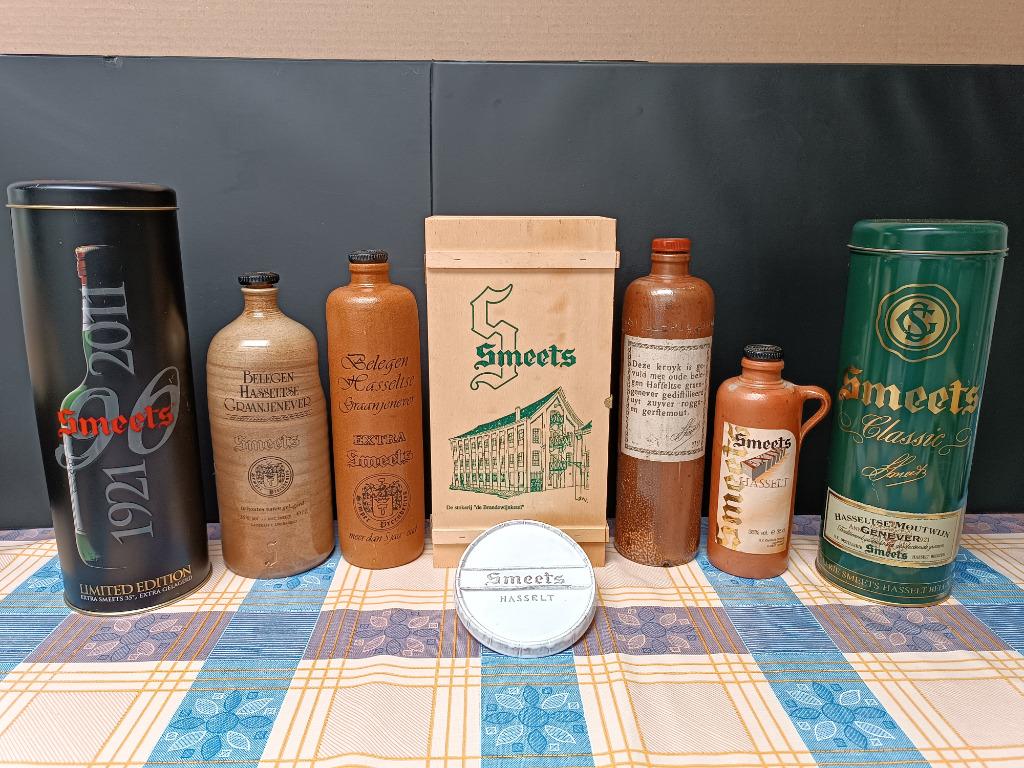 Smeets Jenever Hasselt Jenever Stoop Stoopkes Flessenkoker, Verzamelen, Merken en Reclamevoorwerpen, Ophalen of Verzenden, Gebruikt