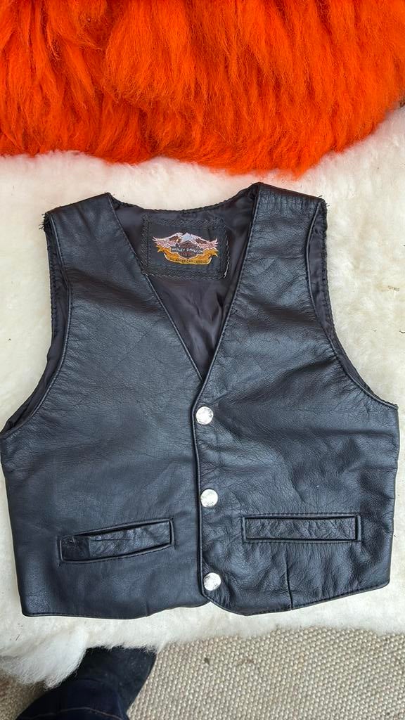 Harley Davidson kindervestje, Kleding | Heren, Bodywarmers, Ophalen, Zo goed als nieuw