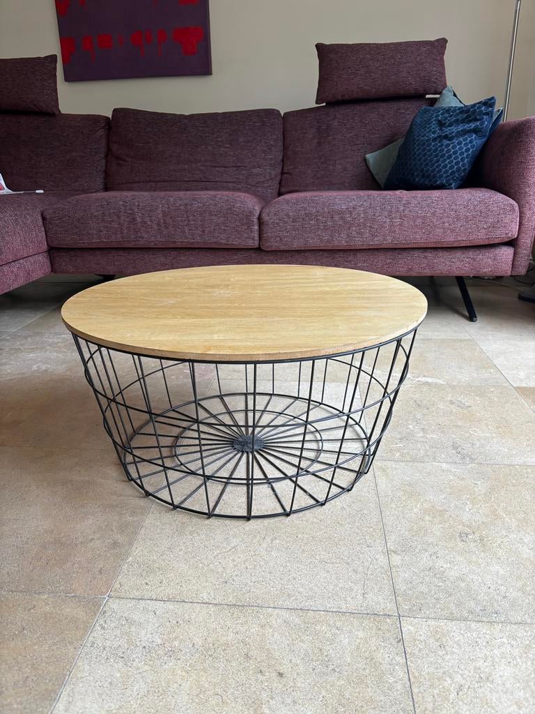 Table de salon, Maison & Meubles, Tables | Tables de salon, Enlèvement, Comme neuf, Rond, 50 à 100 cm