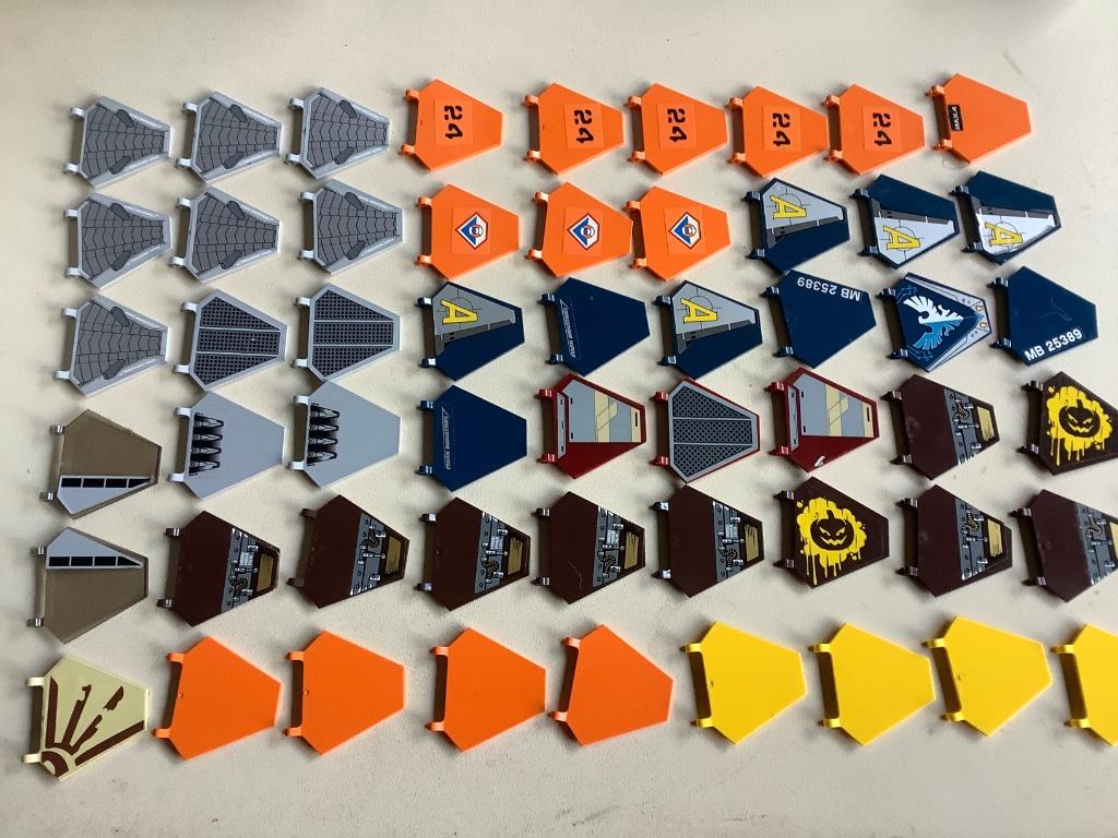 Lego Flag 5 x 6 Hexagonal 56 stuks / 176-3, Ophalen of Verzenden, Zo goed als nieuw, Losse stenen, Lego