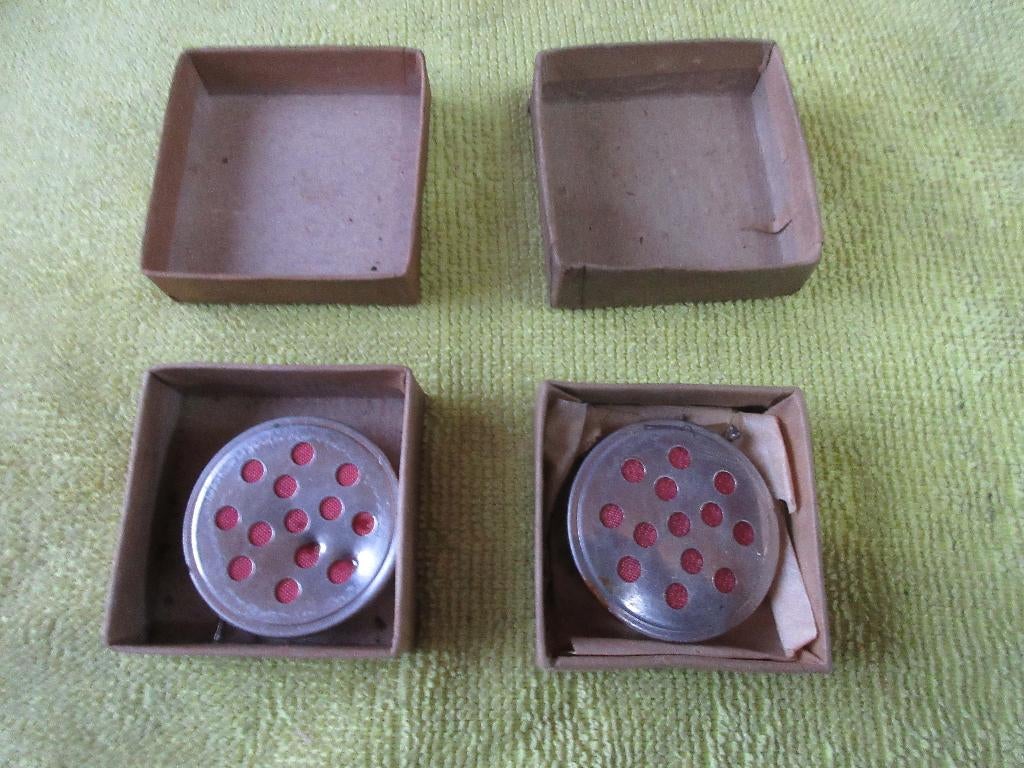Set van 2 vintage microfooncellen, Ophalen of Verzenden