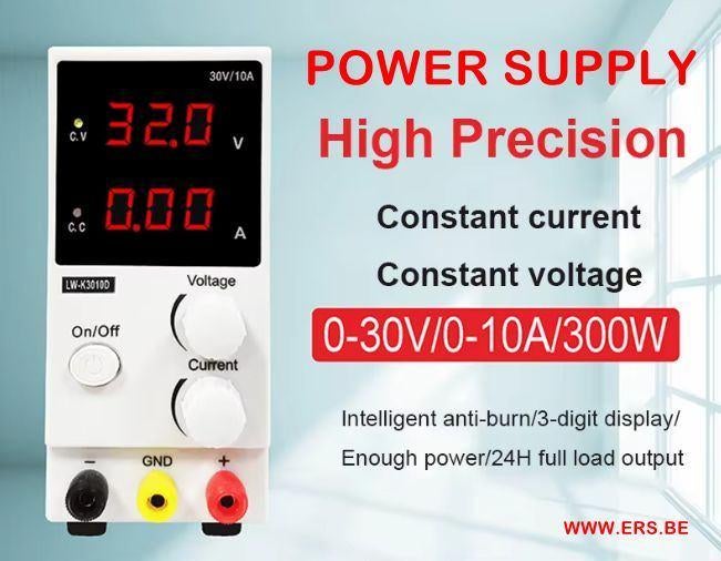 Voeding Labo Voeding Power Supply  10 Amp - 30 Volt, Hobby & Loisirs créatifs, Composants électroniques, Neuf, Enlèvement ou Envoi