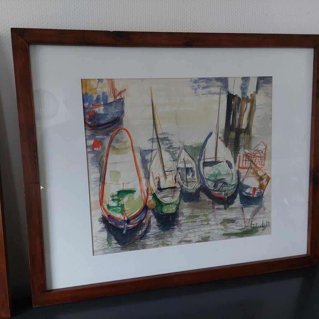Waterverf schilderijen van vansteenkiste, Antiek en Kunst, Ophalen