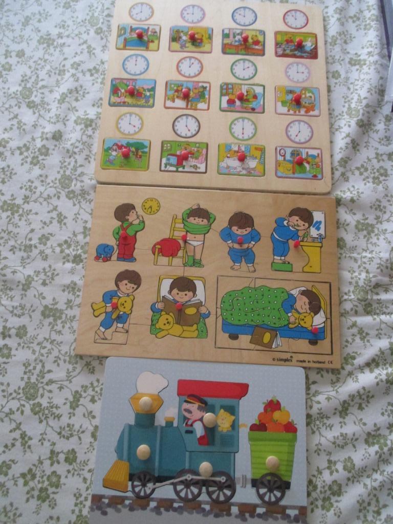 houten inlegpuzzels, Kinderen en Baby's, Ophalen of Verzenden, Zo goed als nieuw