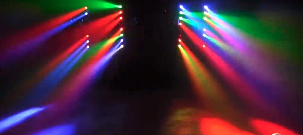 5x American DJ - Sweeper Beam Quad LED (JPB12), Musique & Instruments, Enlèvement