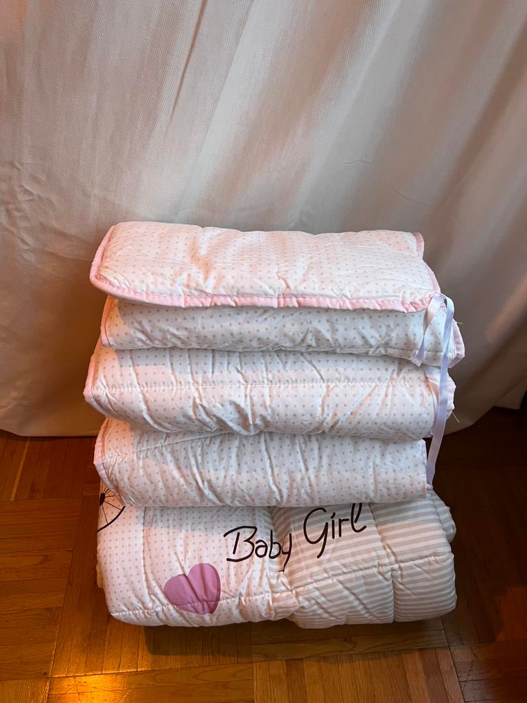 deken, bedomranding + hoeslaken (baby), Ophalen, Meisje, Wit, Overige typen