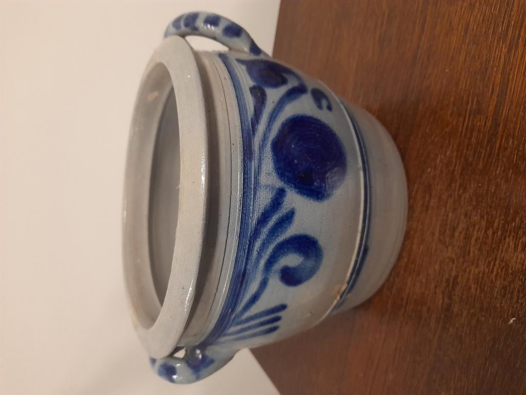 Cache pot en grès avec anses, Antiquités & Art, Enlèvement ou Envoi