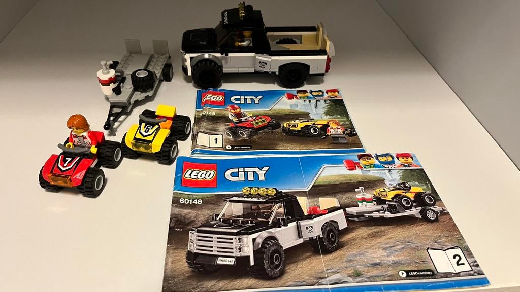 Lego city 60148 - ATV raceteam, Kinderen en Baby's, Speelgoed | Duplo en Lego, Zo goed als nieuw, Lego, Complete set, Ophalen of Verzenden