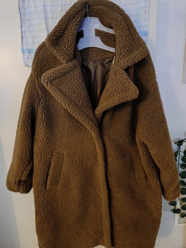 Bruine teddyjas gevoerd maat 46, Ophalen, Maat 46/48 (XL) of groter