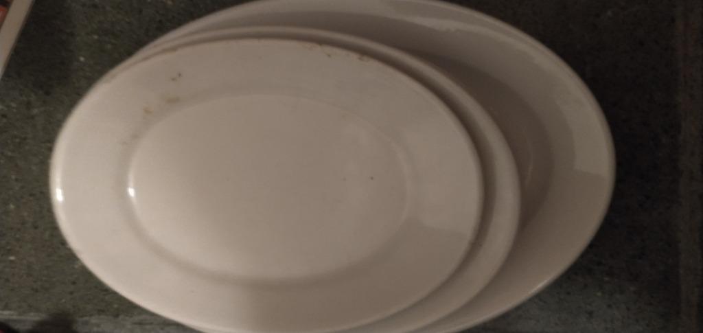 3 ovale hotelschotels, Huis en Inrichting, Keuken | Servies, Ophalen, Gebruikt, Schaal of Schalen, Overige stijlen
