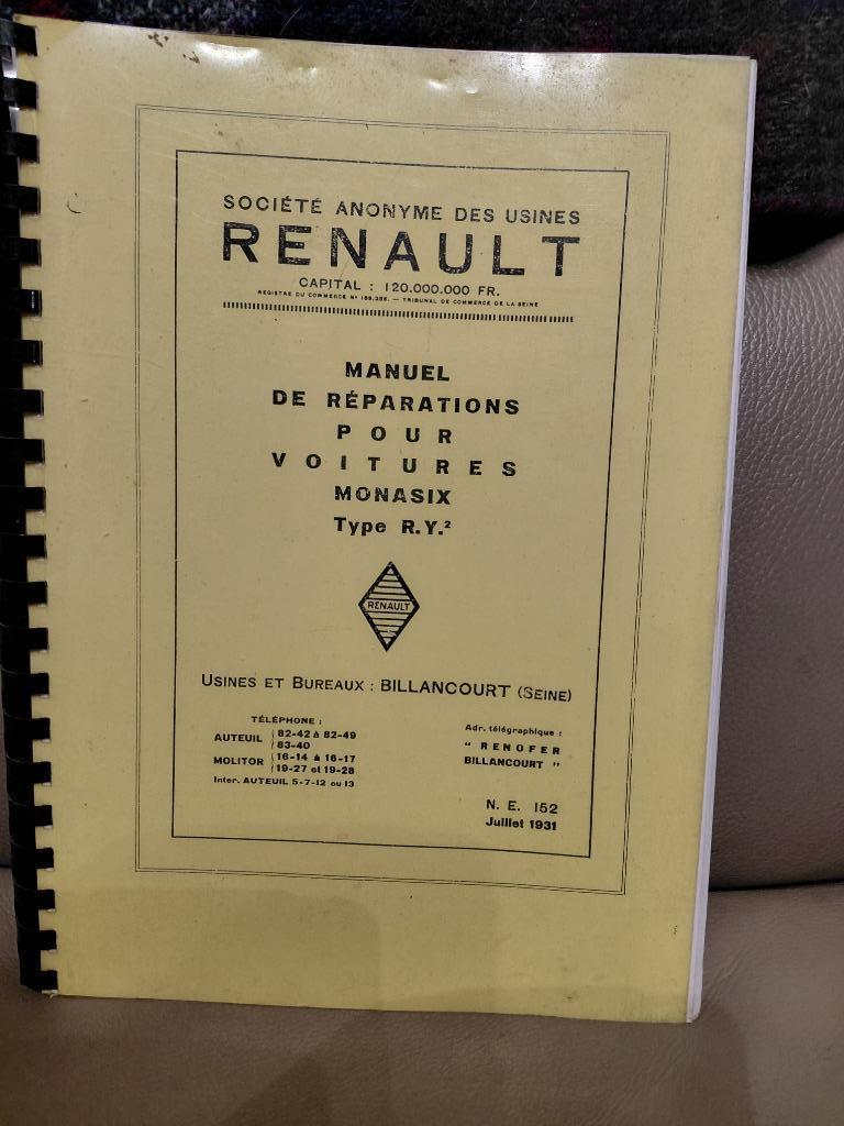Renault RY2 Monasix, Enlèvement