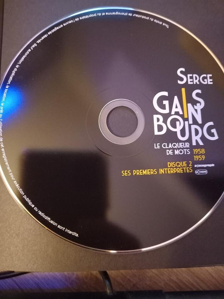 Serge Gainsbourg: Le Claqueur De Mots (1958-1959) 2 CD 💿 💿, Enlèvement ou Envoi, Comme neuf, Pop, Coffret