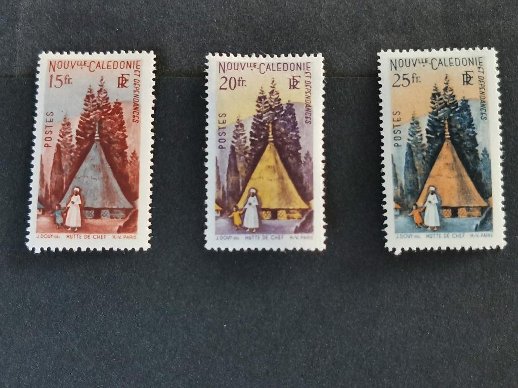Nouvelle-Calédonie 1948 - cabane du chef de la tribu Couli *, Enlèvement ou Envoi, Non oblitéré