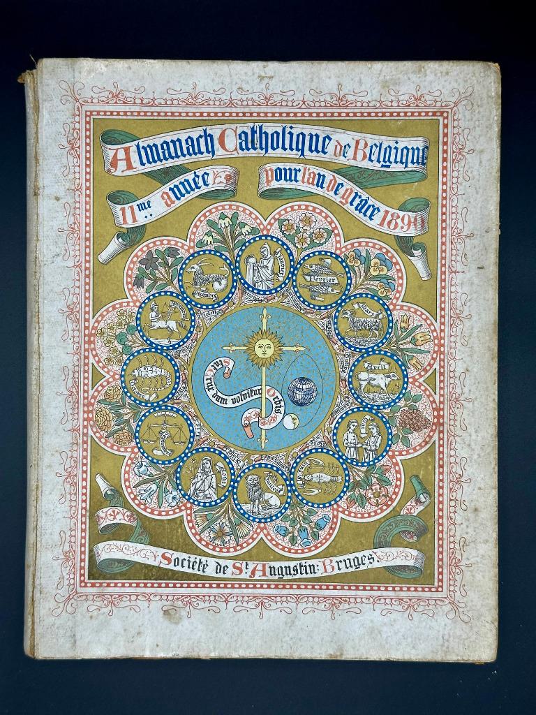 Almanach Catholique de Belgique / 1885,1888,1889,1890,1891,1, Antiek en Kunst, Ophalen