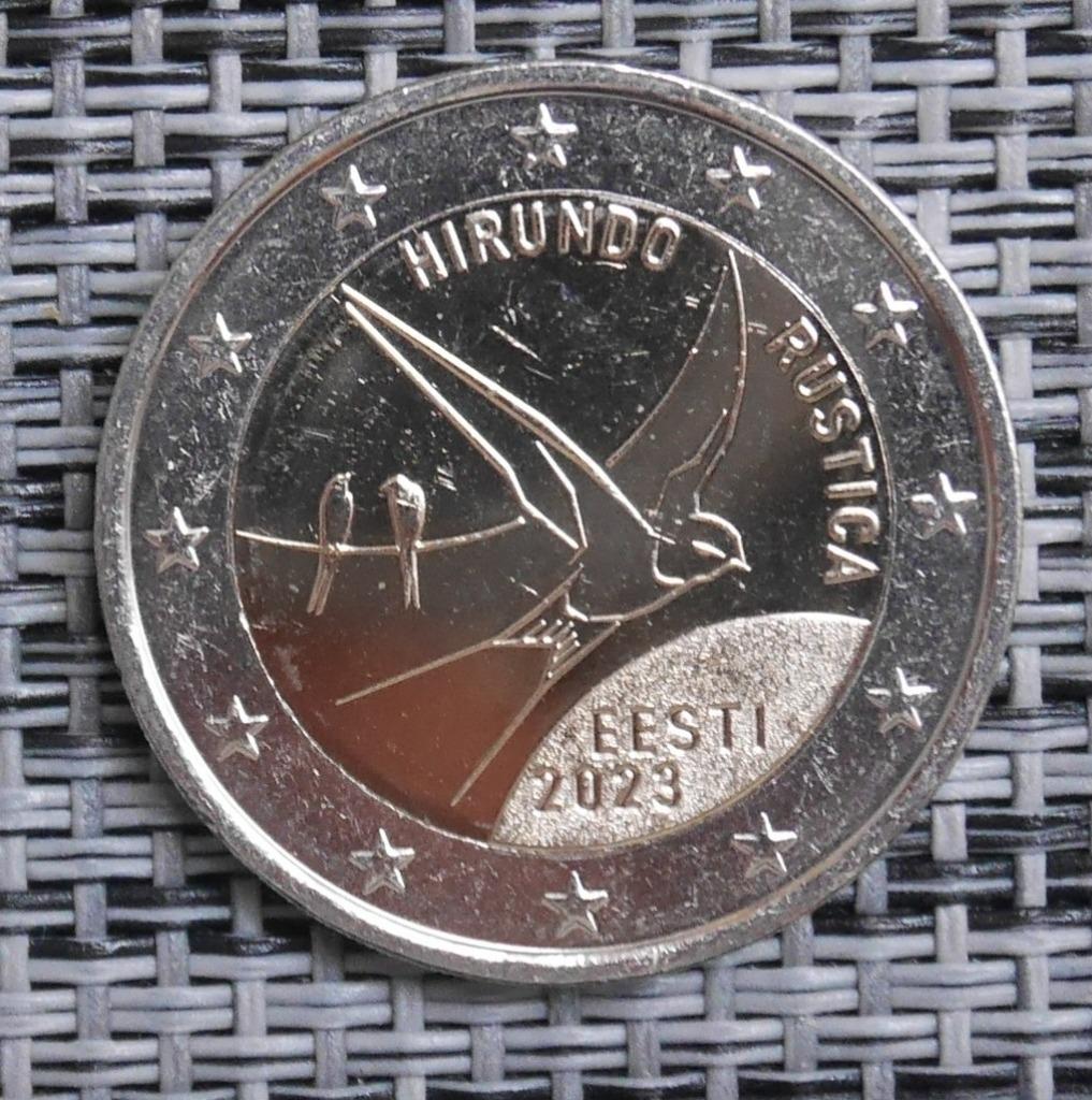 2 euros Estonie 2023 UNC Hirondelle Rustique, Enlèvement ou Envoi, Estonie, 2 euros, Série