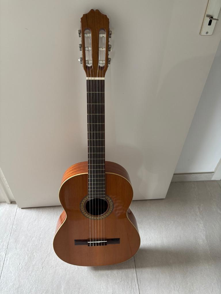 klassieke gitaar Raimundo met opbergtas, plektor en lessenpa, Ophalen, Zo goed als nieuw, Klassieke of Spaanse gitaar, Met koffer
