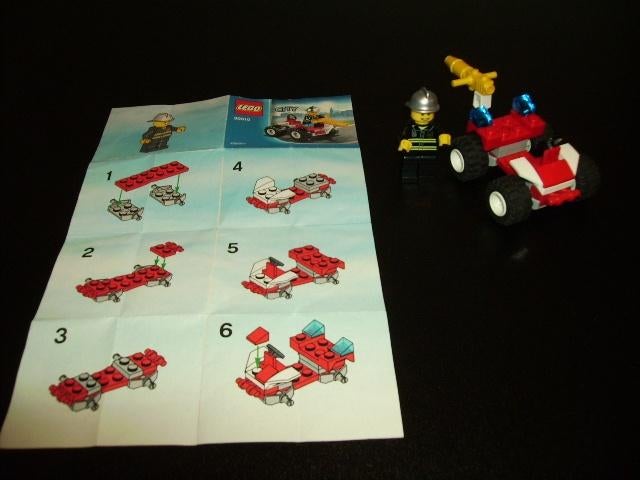 lego city polybag 30010 brandweer, Ophalen of Verzenden, Zo goed als nieuw, Complete set, Lego