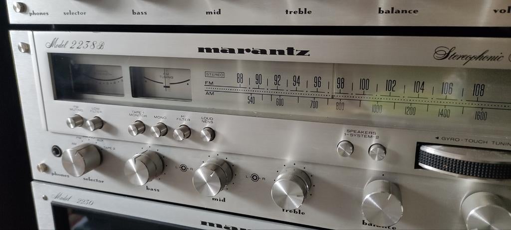 MARANTZ 2238 B/ PLATINE 790REVOX, Enlèvement, Denon