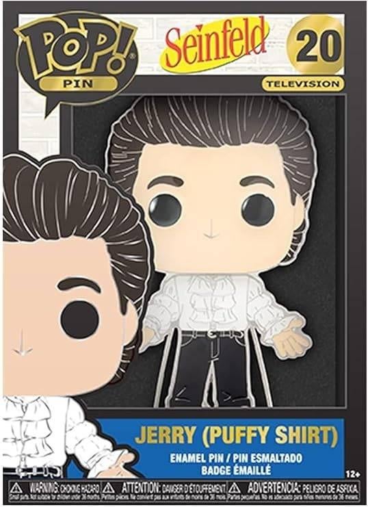 Funko POP Pin - Seinfeld - Jerry (Puffy Shirt) (20), Neuf, Enlèvement ou Envoi, Funko, Supportemea@funko.com