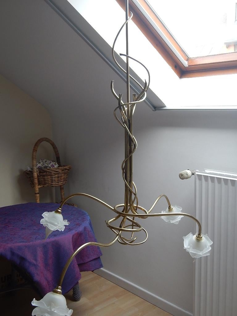 Lustre vintage art déco, Enlèvement