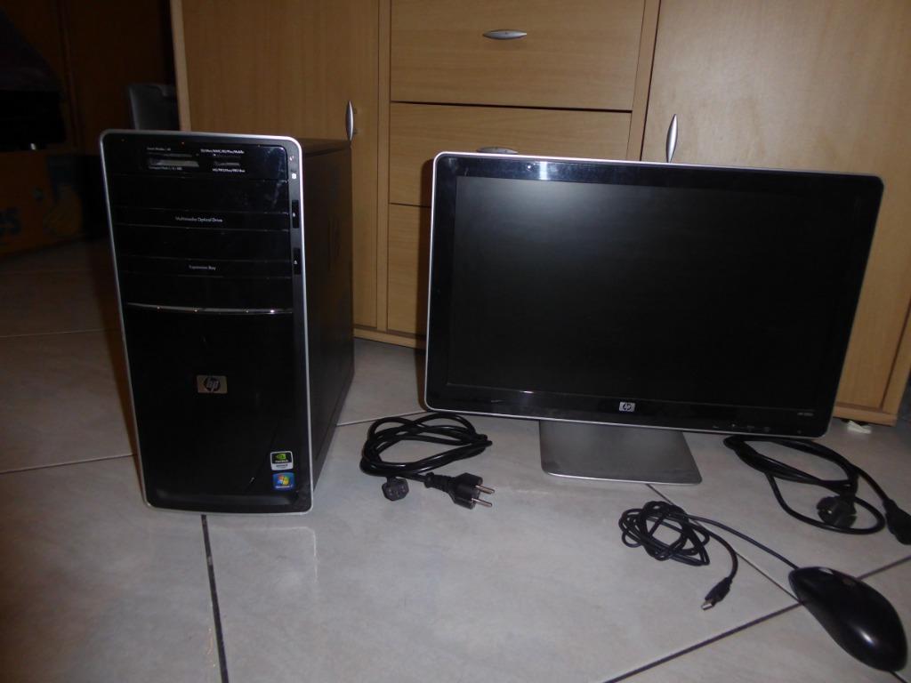 pc bureau HP  ecran, Informatique & Logiciels, Enlèvement ou Envoi, Utilisé, Avec moniteur, HP