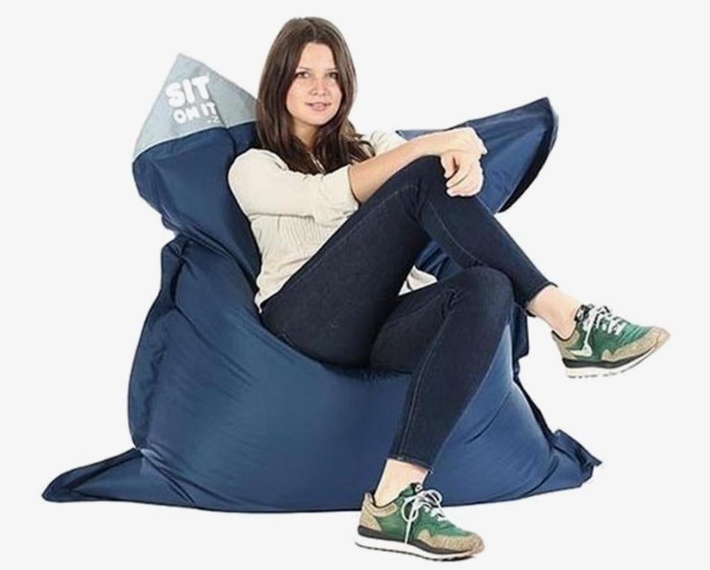 Sit on it .... And Joy! - zitzak Navy, Huis en Inrichting, Zitzakken, Ophalen, Zo goed als nieuw, Blauw, Zitzak