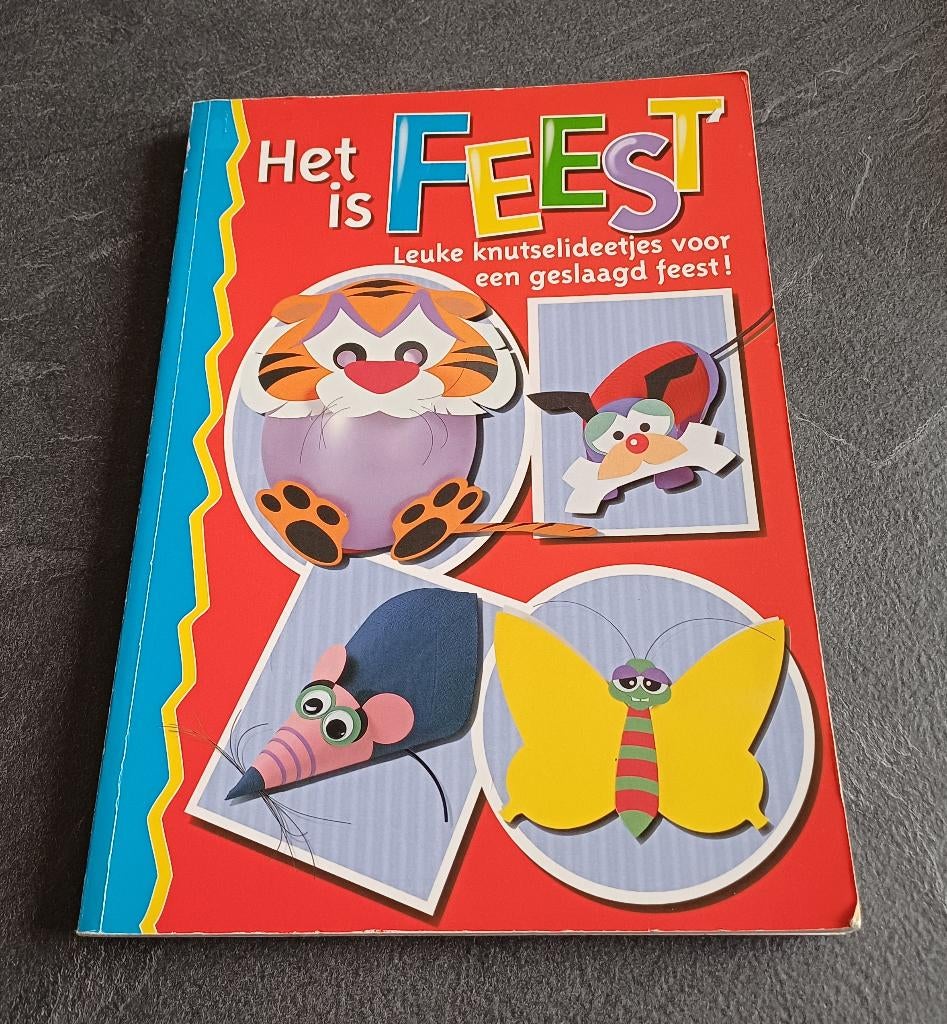 boek het is feest - leuke knutselideetjes, Ophalen of Verzenden, Gelezen, Overige onderwerpen, Geschikt voor kinderen