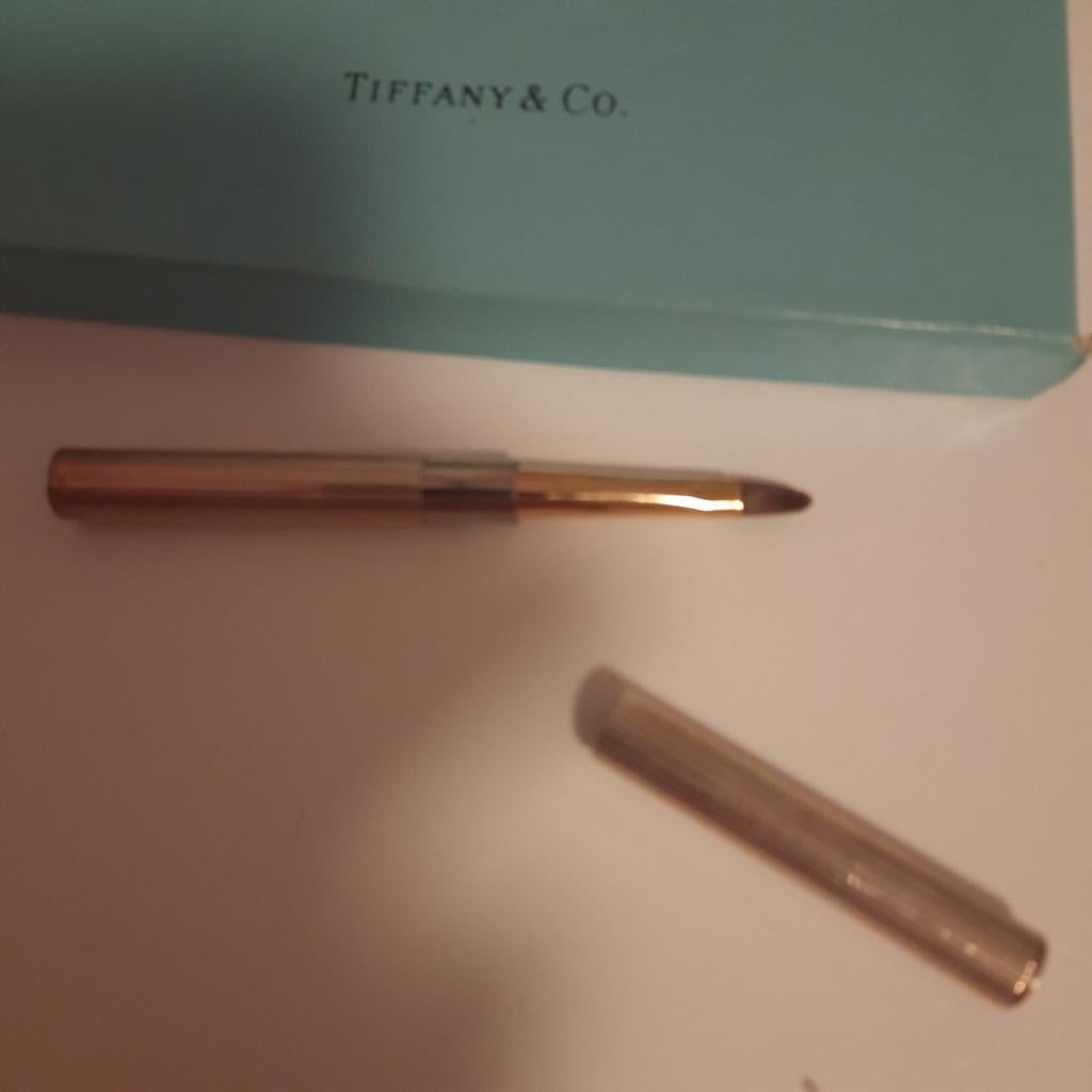 TIFFANY NY*JEU À LÈVRES EN ARGENT VÉRITABLE*COMME NEUF*BOÎTÉ, Enlèvement, Accessoires, Argent, Lèvres