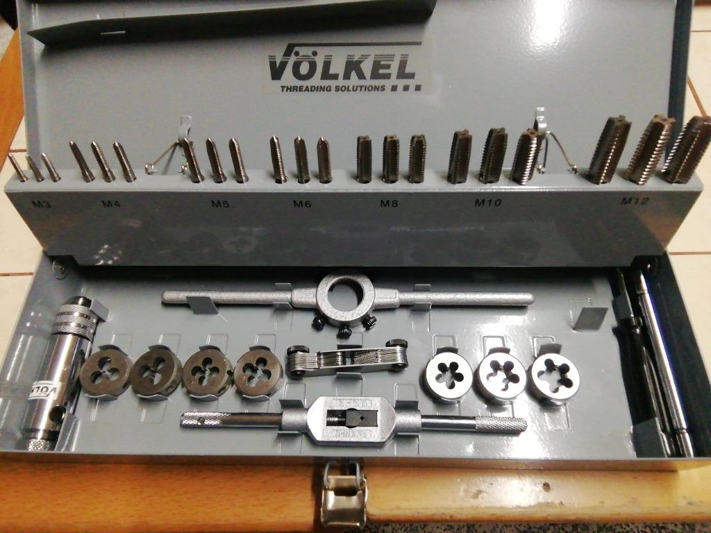 1 set VOLKEL matrijzen en kranen van M3 tot M12, Ophalen