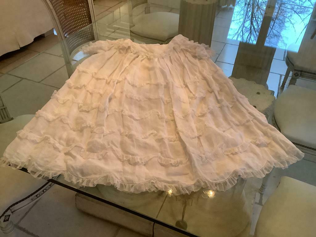 VINTAGE COMMUNIEKLEEDJE MET HANDSCHOENTJES EN ONDERKLEEDJE., Antiek en Kunst, Ophalen of Verzenden