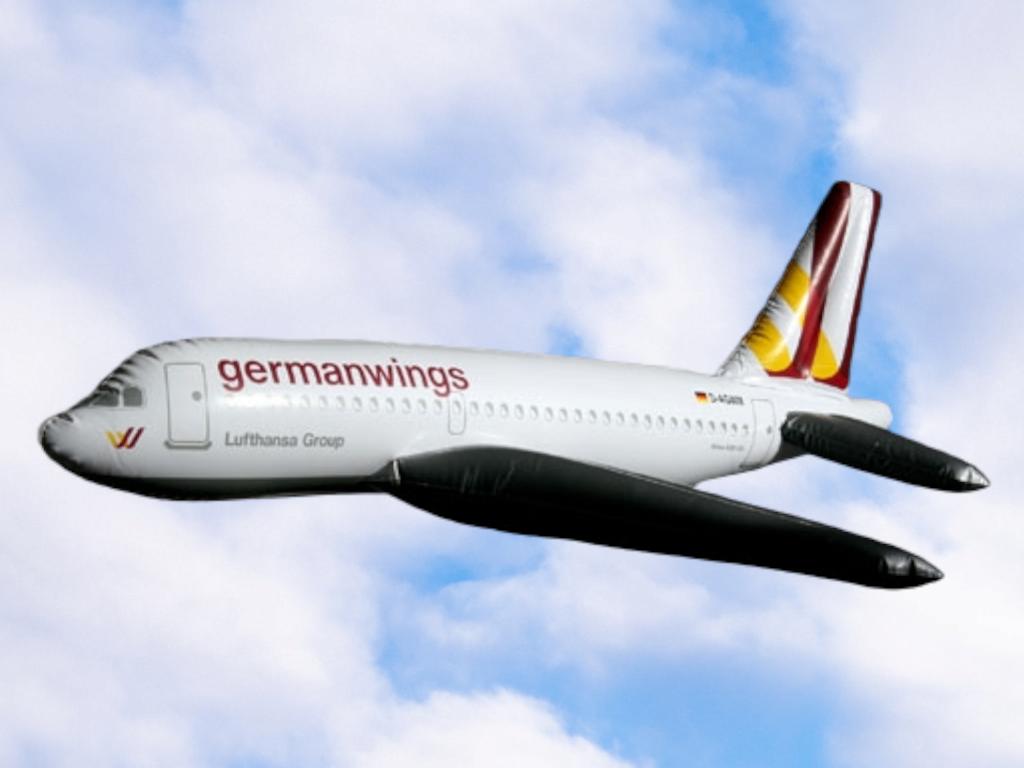 Avion gonflable Airbus A319-100 D-AGWM de Germanwings, Collections, Enlèvement ou Envoi, Neuf, Modèle réduit