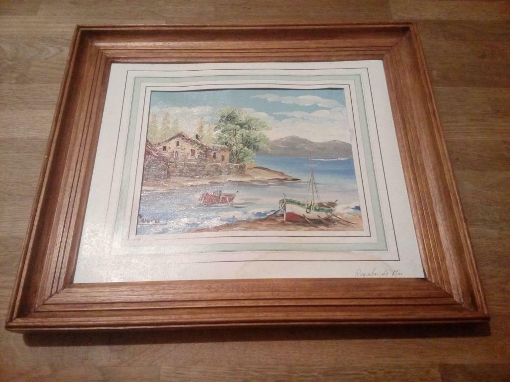 Tableau Roquetas de Mar huile sur toile par MAURO, Enlèvement