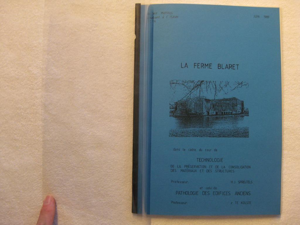 Rhode-Saint-Genèse - Ferme du Blaret – Matthijs De Wit 1989, Enlèvement ou Envoi, Utilisé