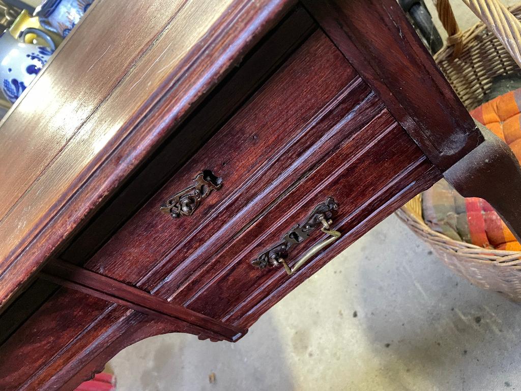 bureau art nouveau 1920 table d'études table en bois, Enlèvement, Utilisé