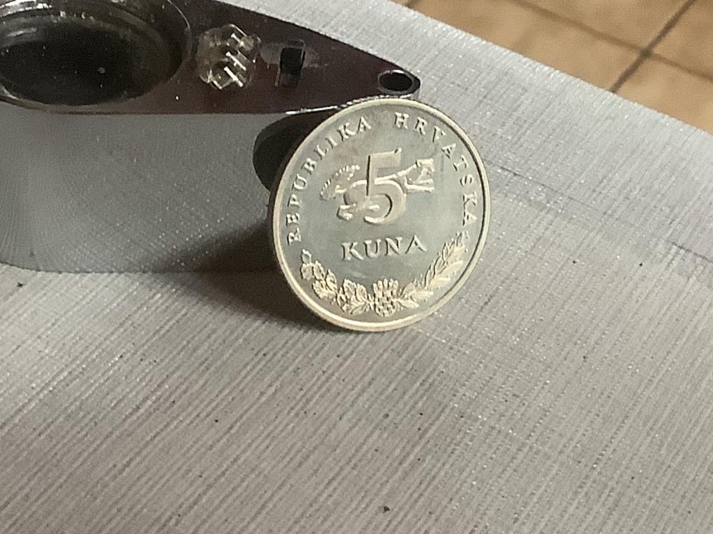 5 kuna 1993, Postzegels en Munten, Ophalen of Verzenden, Overige landen, Losse munt