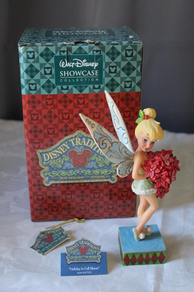 *Disney Traditions "Tink with Poinsettia" figure, Ophalen of Verzenden, Peter Pan of Pinokkio, Zo goed als nieuw, Beeldje of Figuurtje